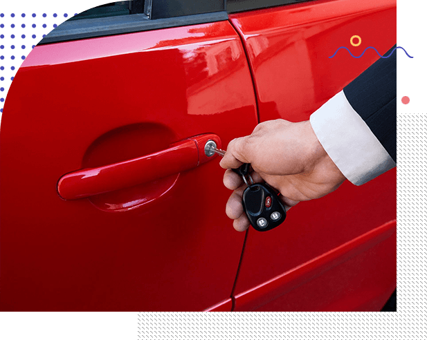 Car Owner Unlocking Car